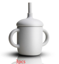 Leak-Proof Silicone Baby Straw Cup