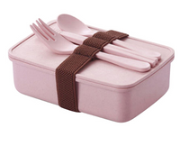 Bamboo Fiber Eco-Friendly Bento Box with Cutlery