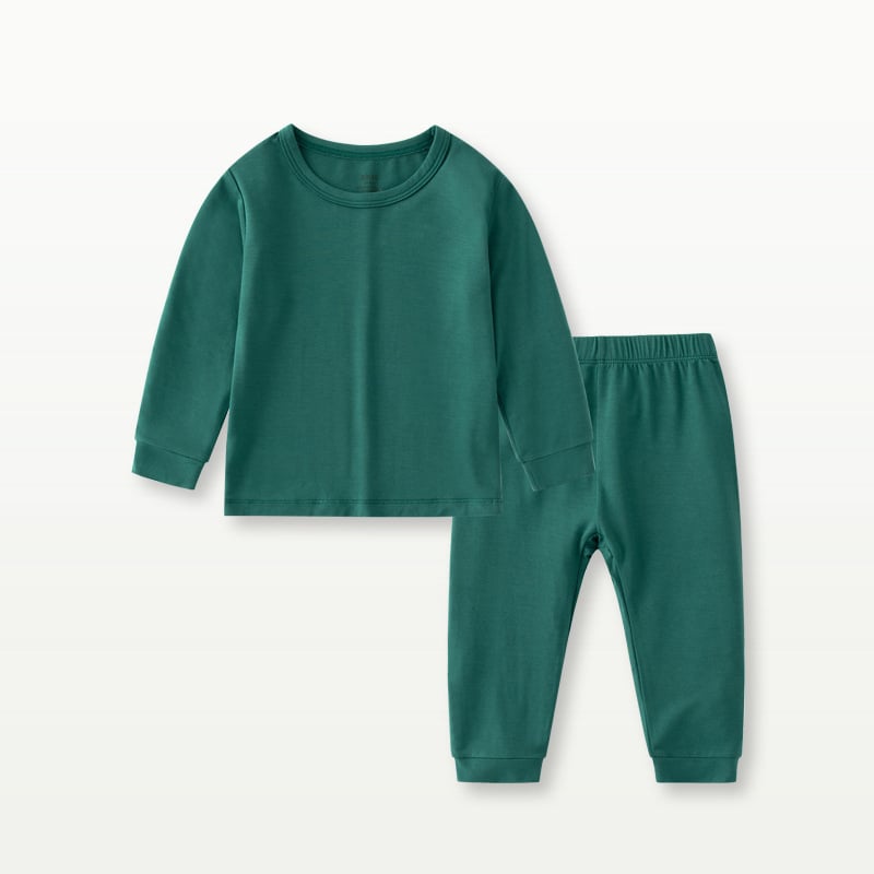 Bamboo Fiber Baby Long Johns Top and Bottom Set
